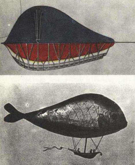 Primer dirigible ruso, diseño de Franz Leppich

