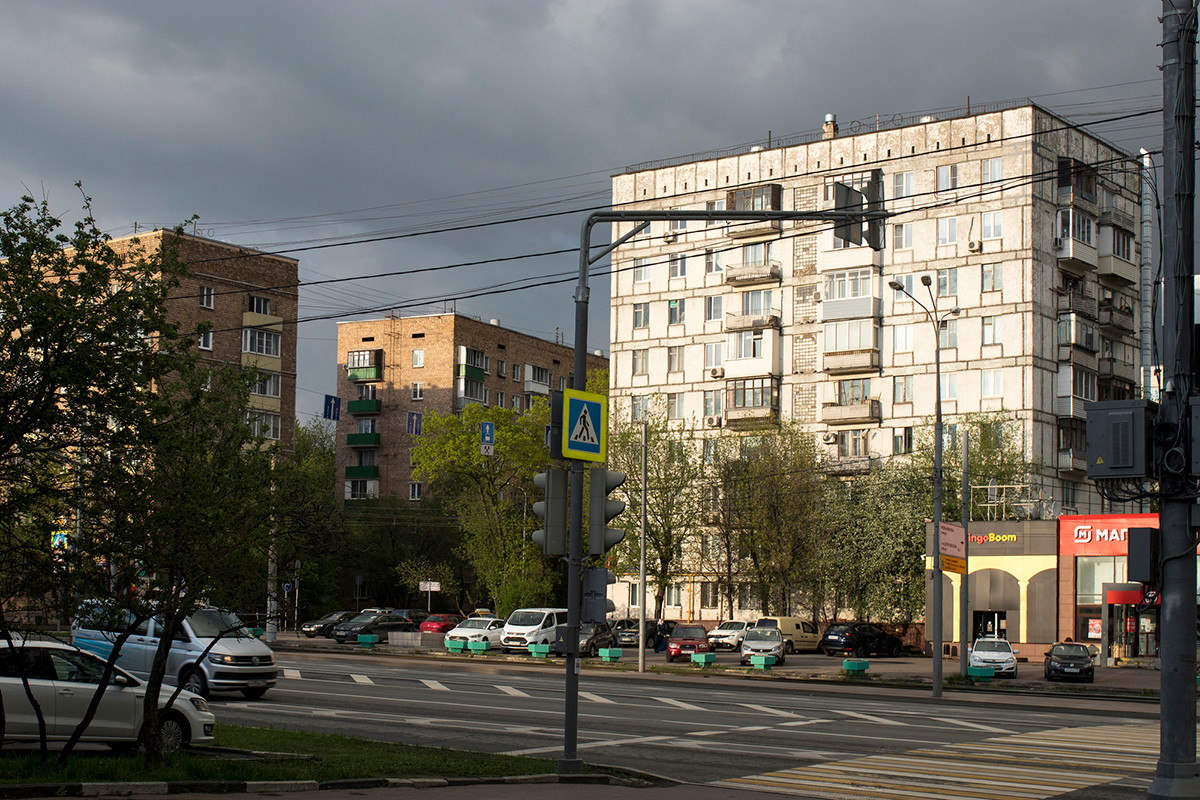 Soviet houses in Moscow.