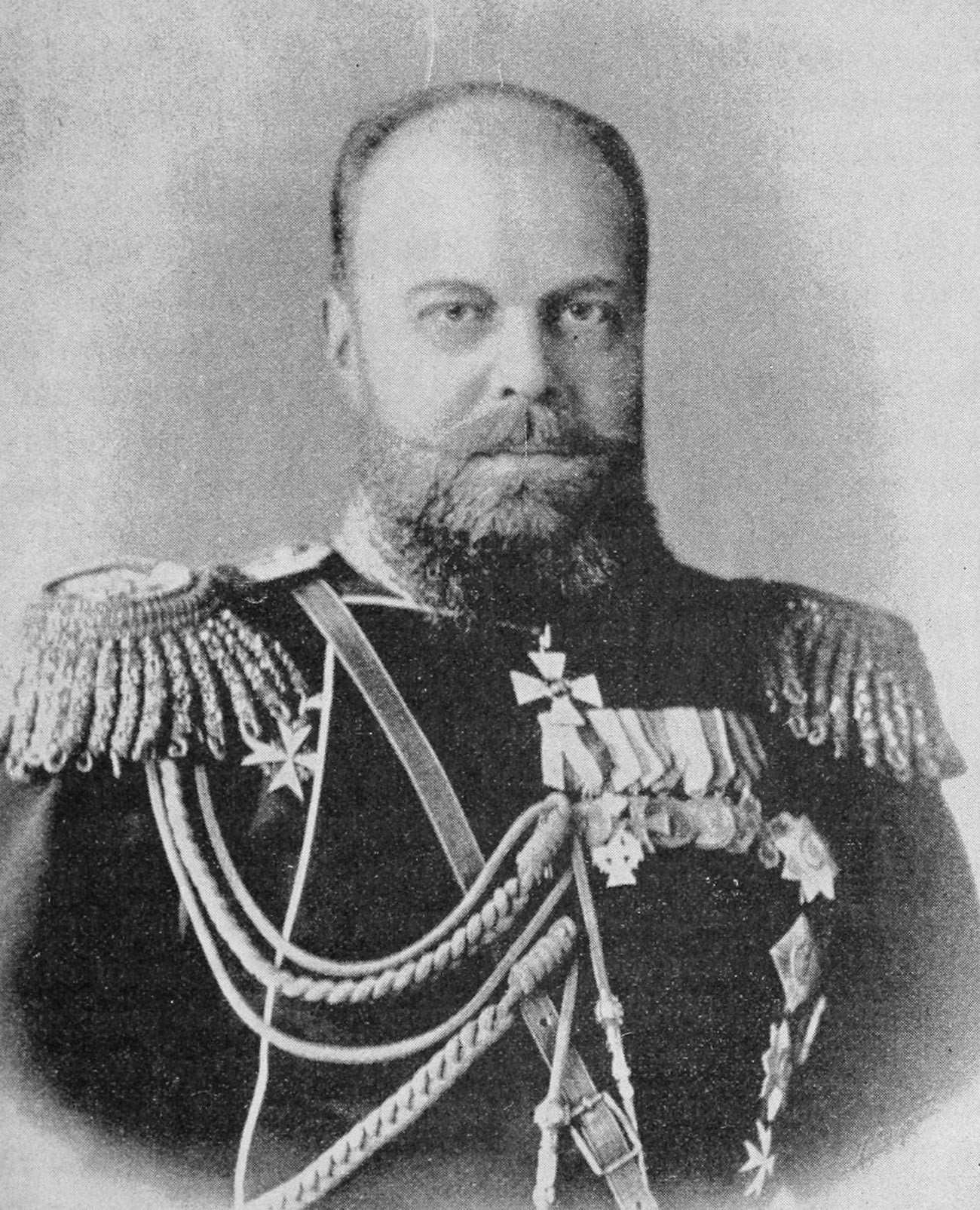 The Czar of Russia (Alexander III of Russia).