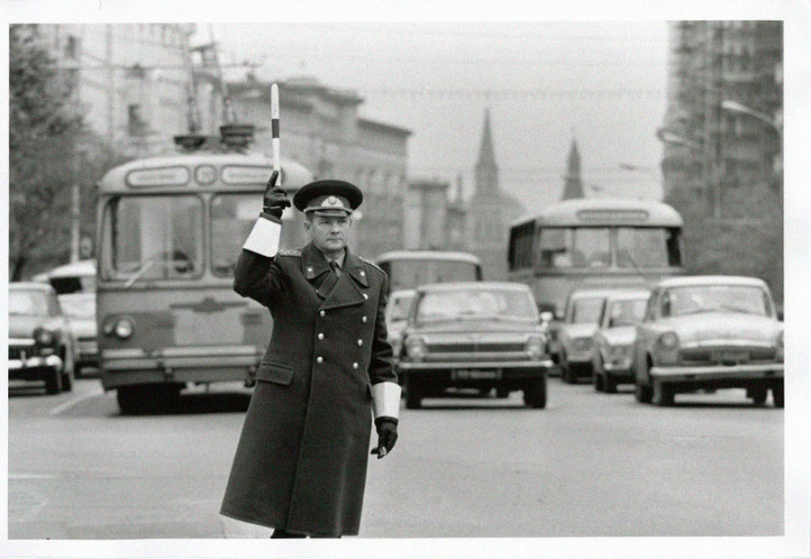 Agent de la circulation en service, 1973
