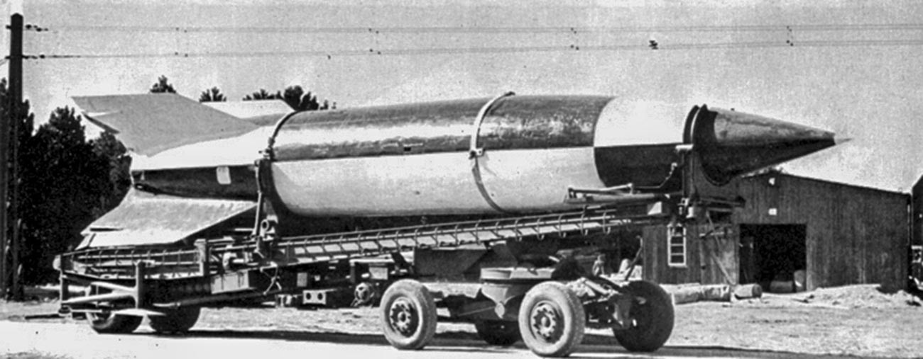 Raketa V-2 na transportni prikolici