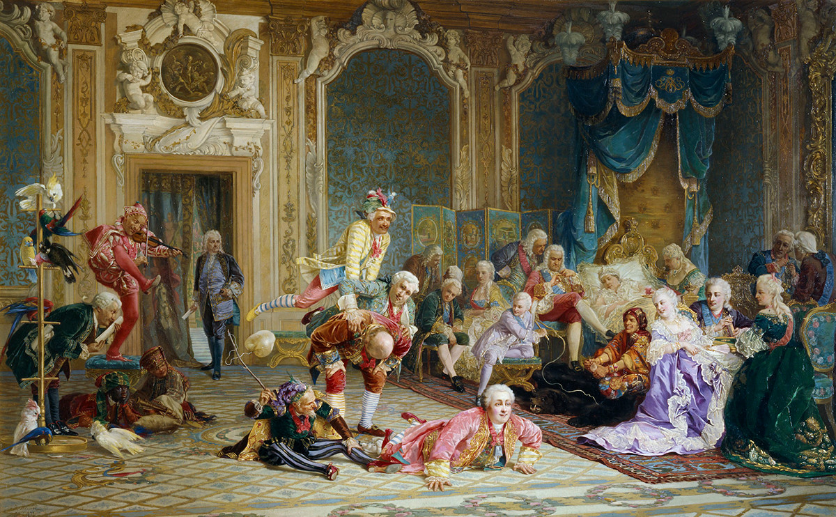 „Дворске луде императорке Ане“, Валериј Иванович Јакоби, 1872.