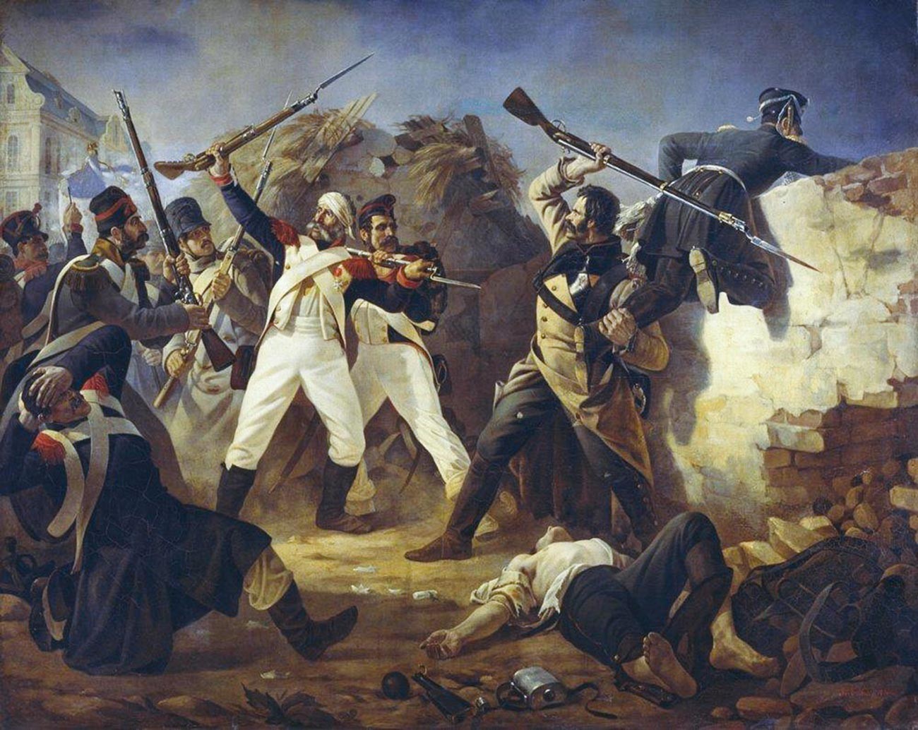 Polidor Babajev. Podvig grenadirjev telesne straže Finskega polka Leontija Korennega v bitki pri Leipzigu leta 1813