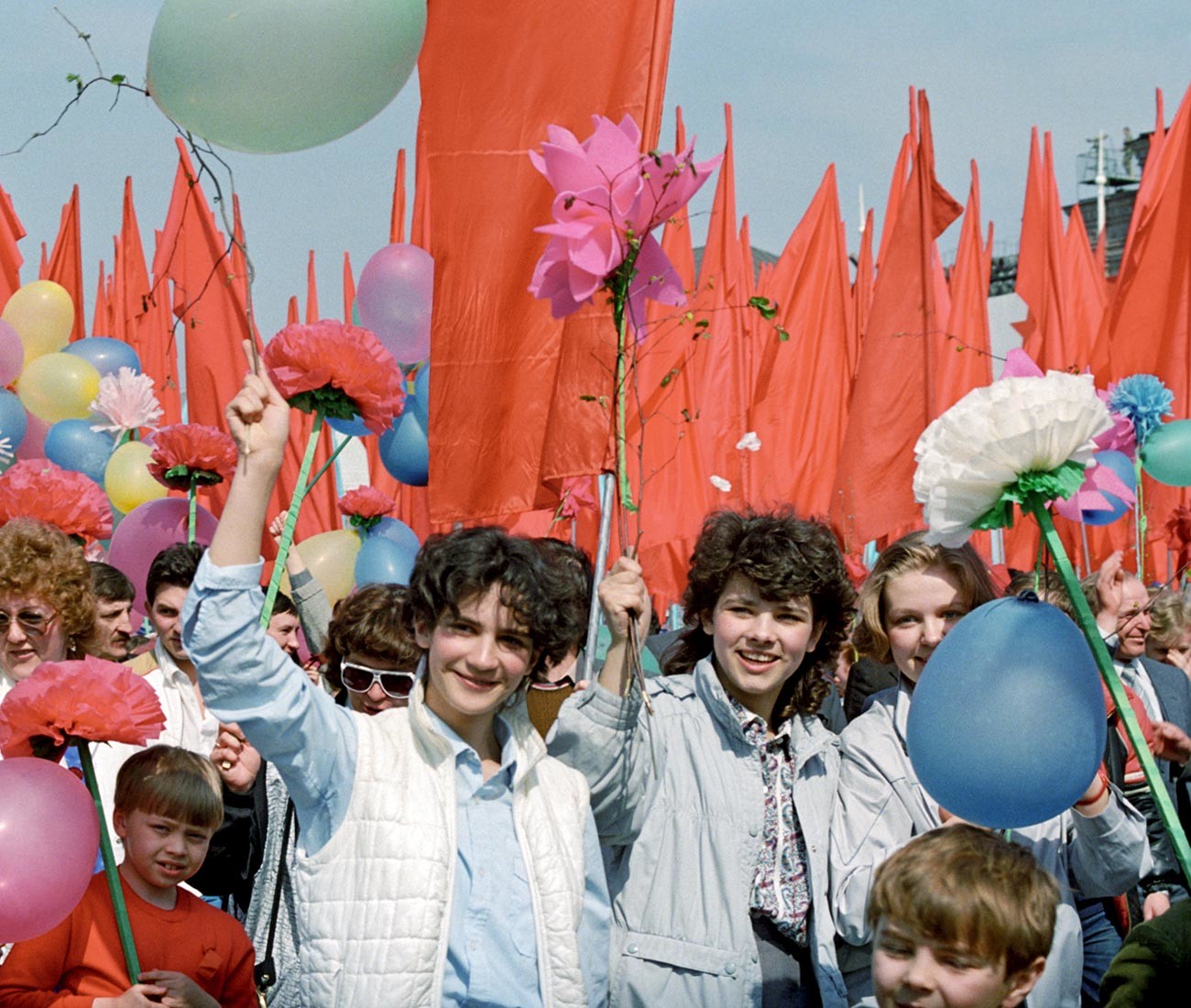 «Journée de la solidarité internationale des travailleurs» à Moscou, 1987
