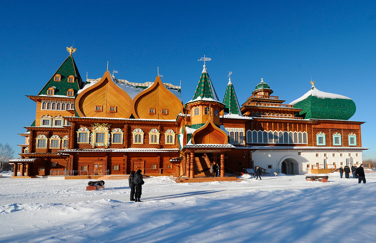 Une réplique du palais du tsar Alexis Ier (1629-1676) dans le parc Kolomenskoïé situé à 10km du centre de Moscou
