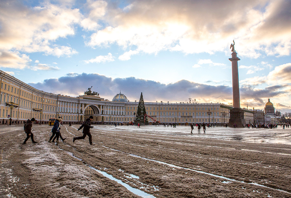Russia. Saint-Petersburg. Palace Square