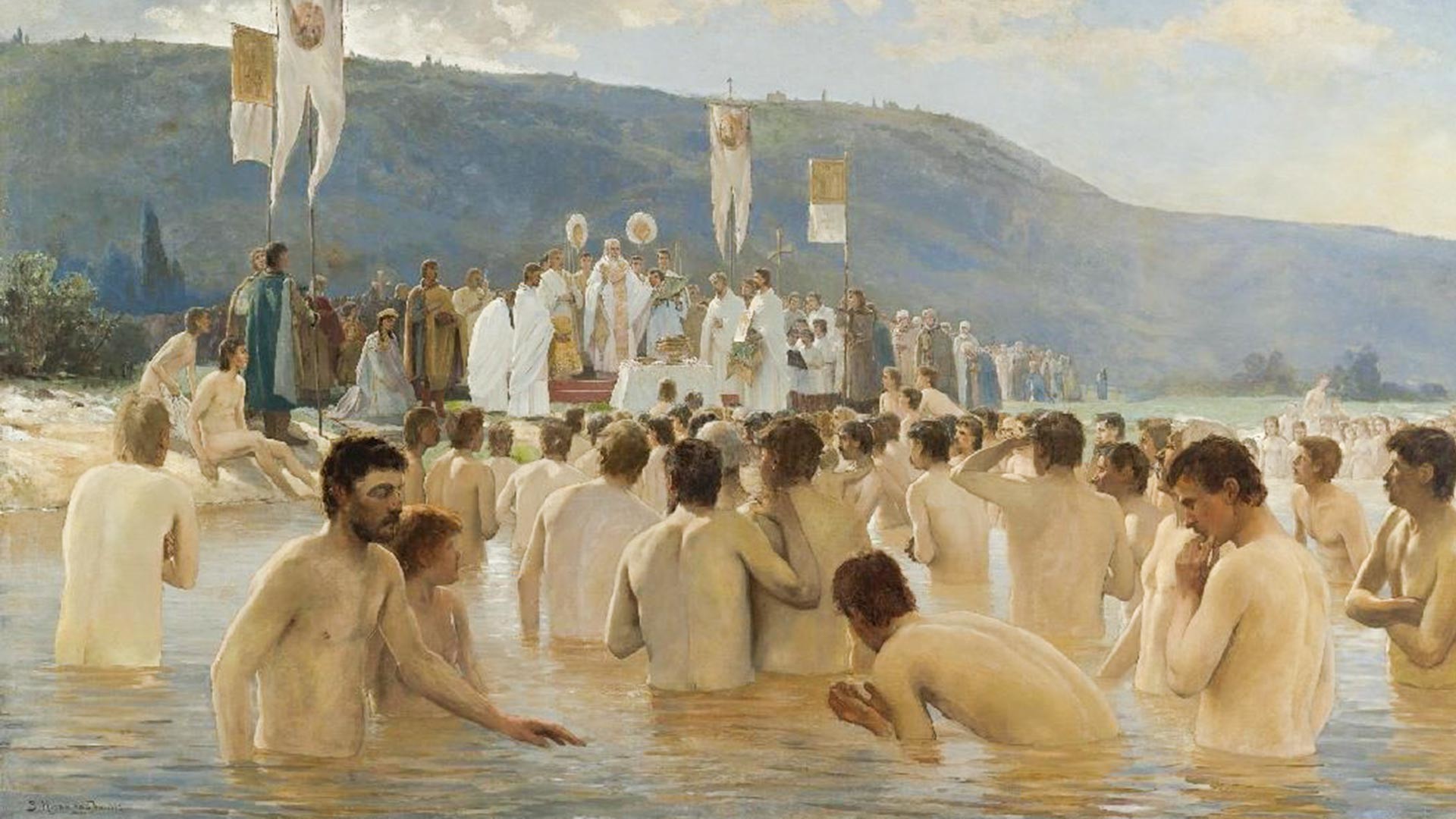 “Pembaptisan orang Rusia” oleh Vasiliy Navozov