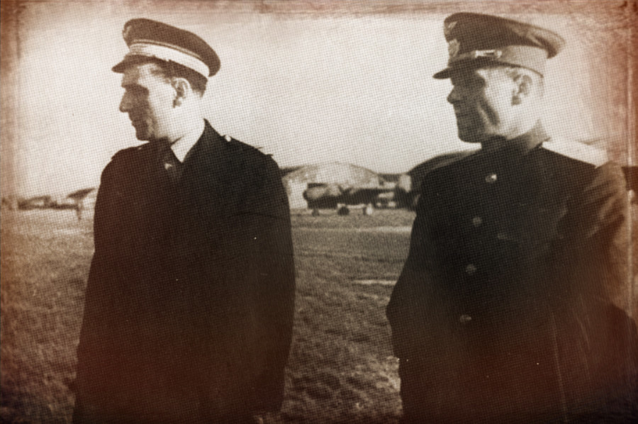 Albert Mirlesse avec le militaire soviétique Stepan Levandovitch