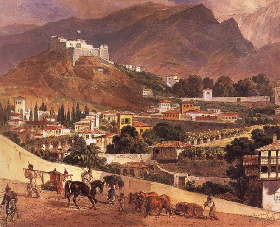マデイラ諸島の風景、1850年