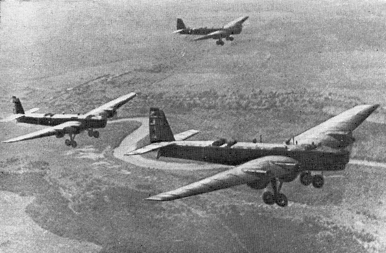 Совјетски пилоти на бомбардерима ТБ-3, који су добровољно учествовали у националноослободилачкој борби кинеског народа против јапанских освајача (1937-1945), 1938.
