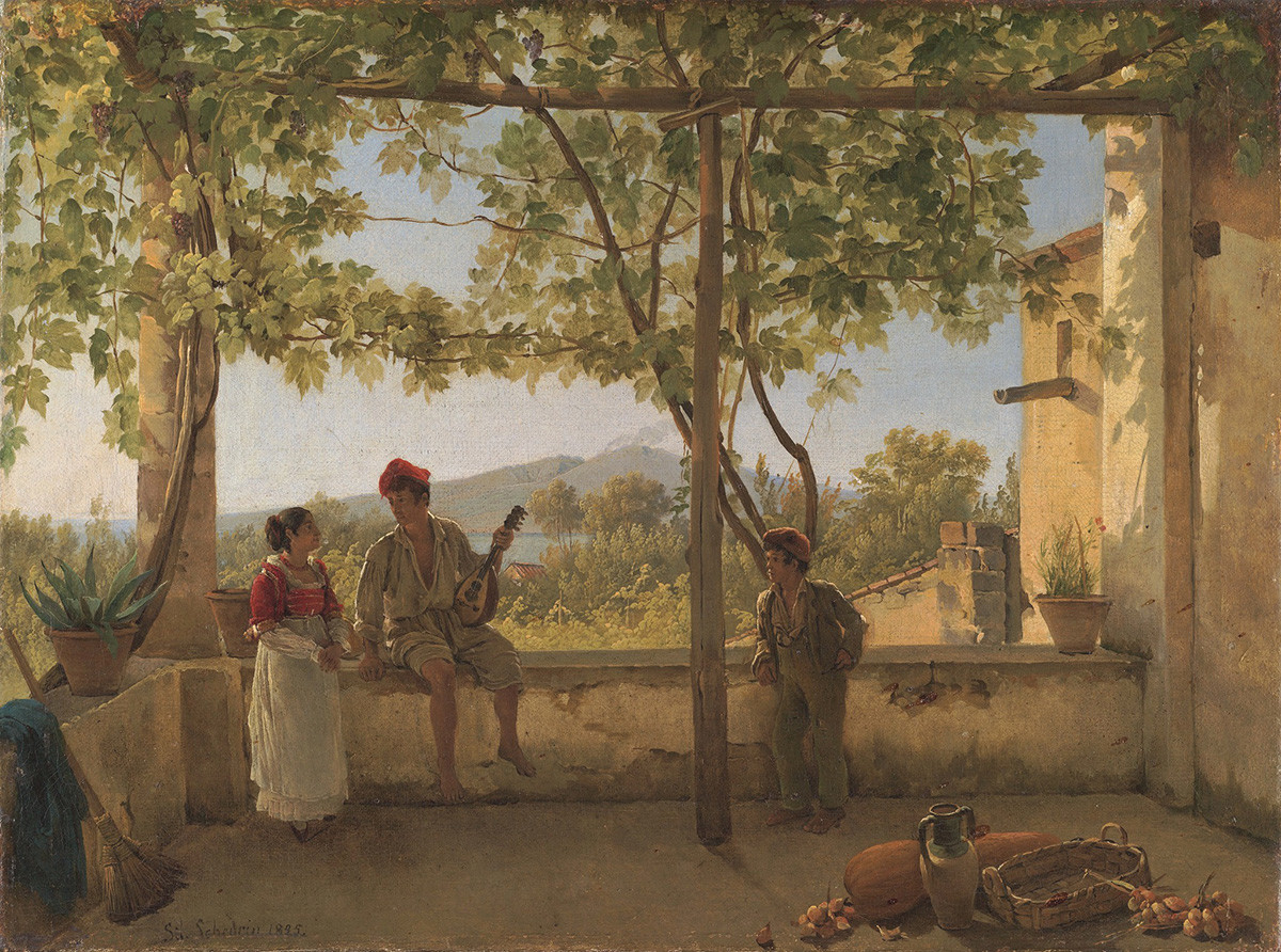 Terrasse à Sorrento, 1825
