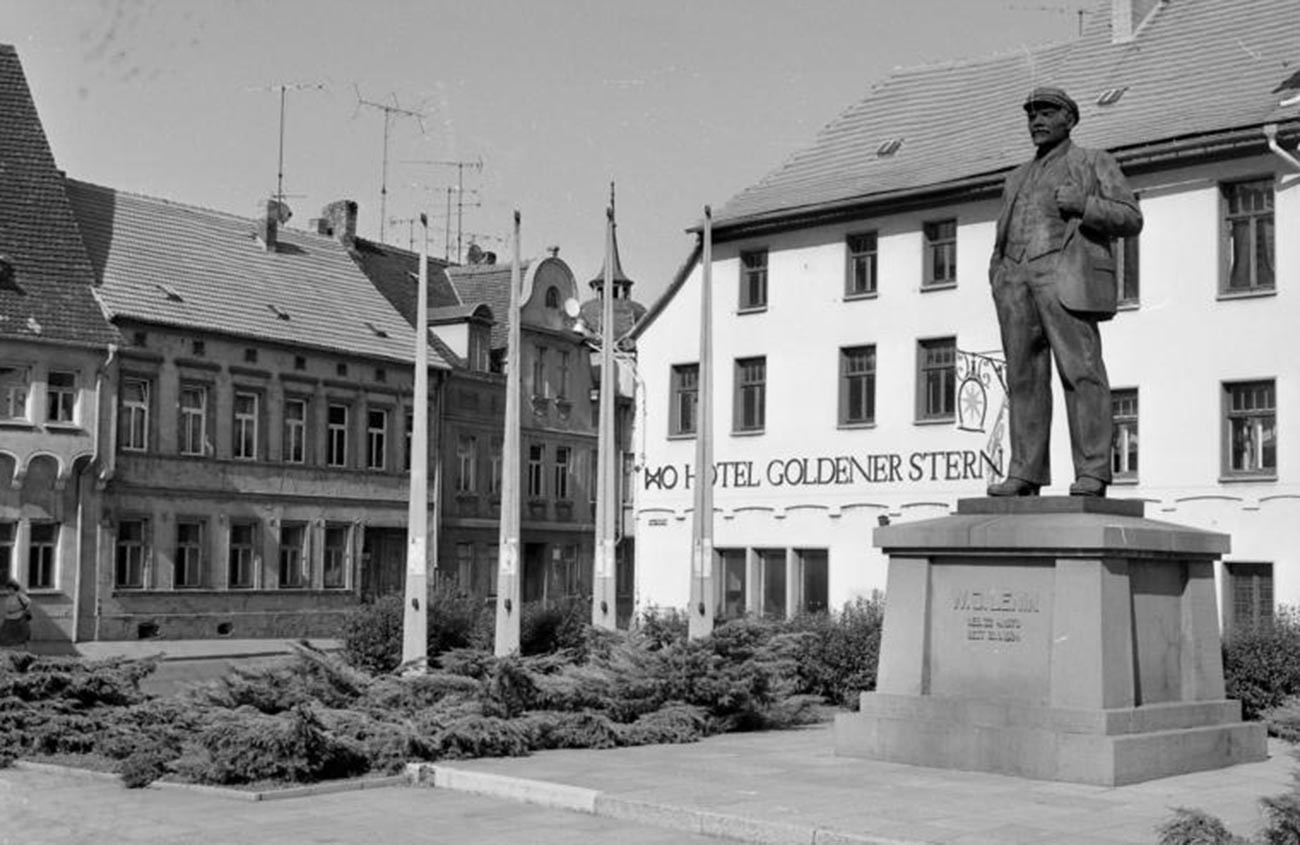 Eisleben, Lenin-Denkmal.