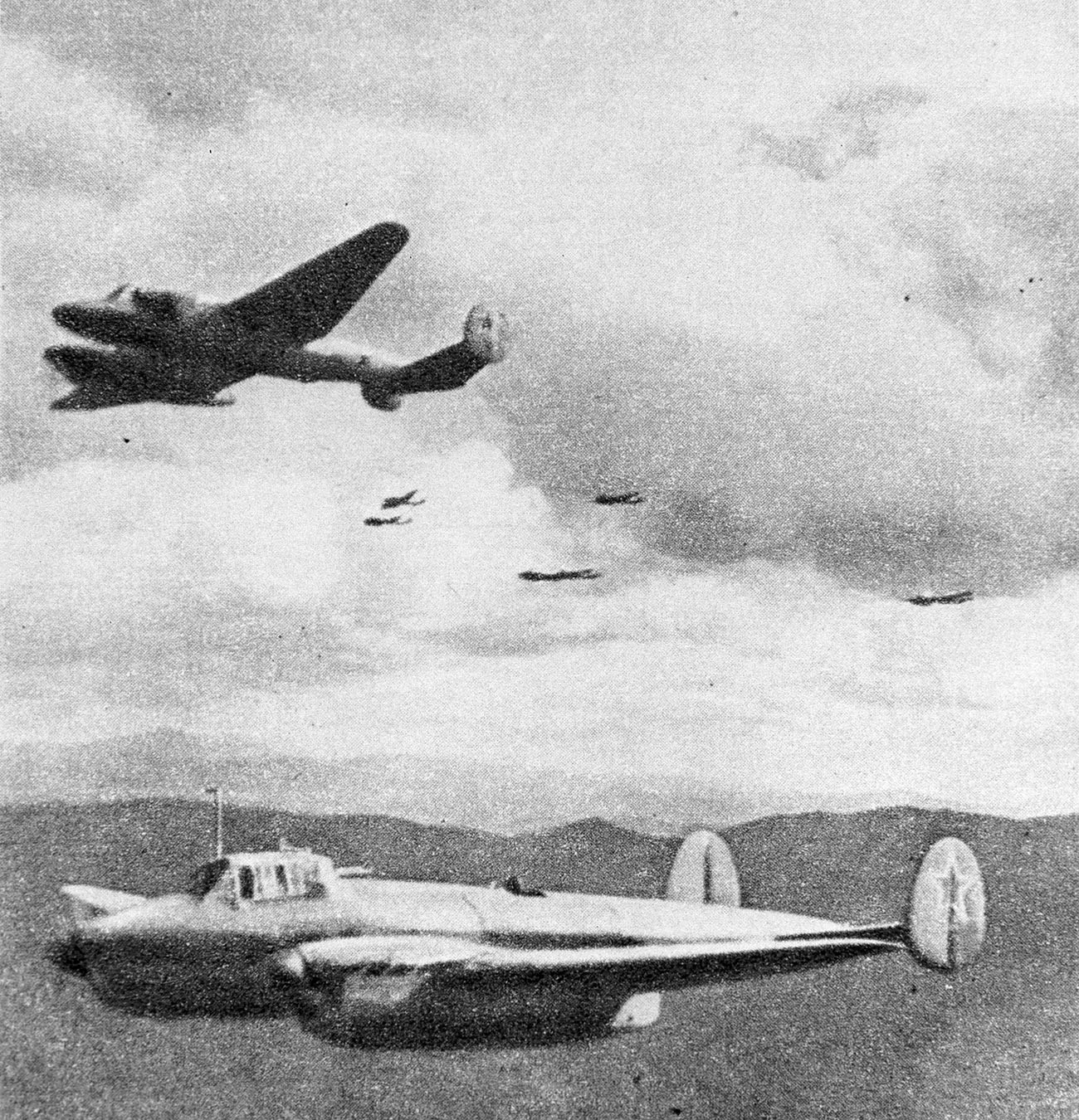 Soviet bombers in China.