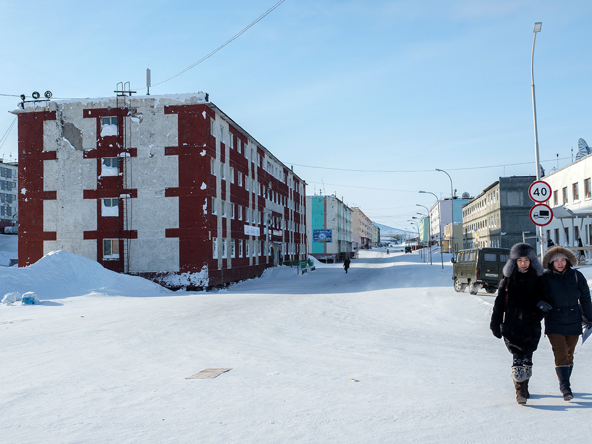 Kehidupan sehari-hari di Tiksi, Republik Sakha.