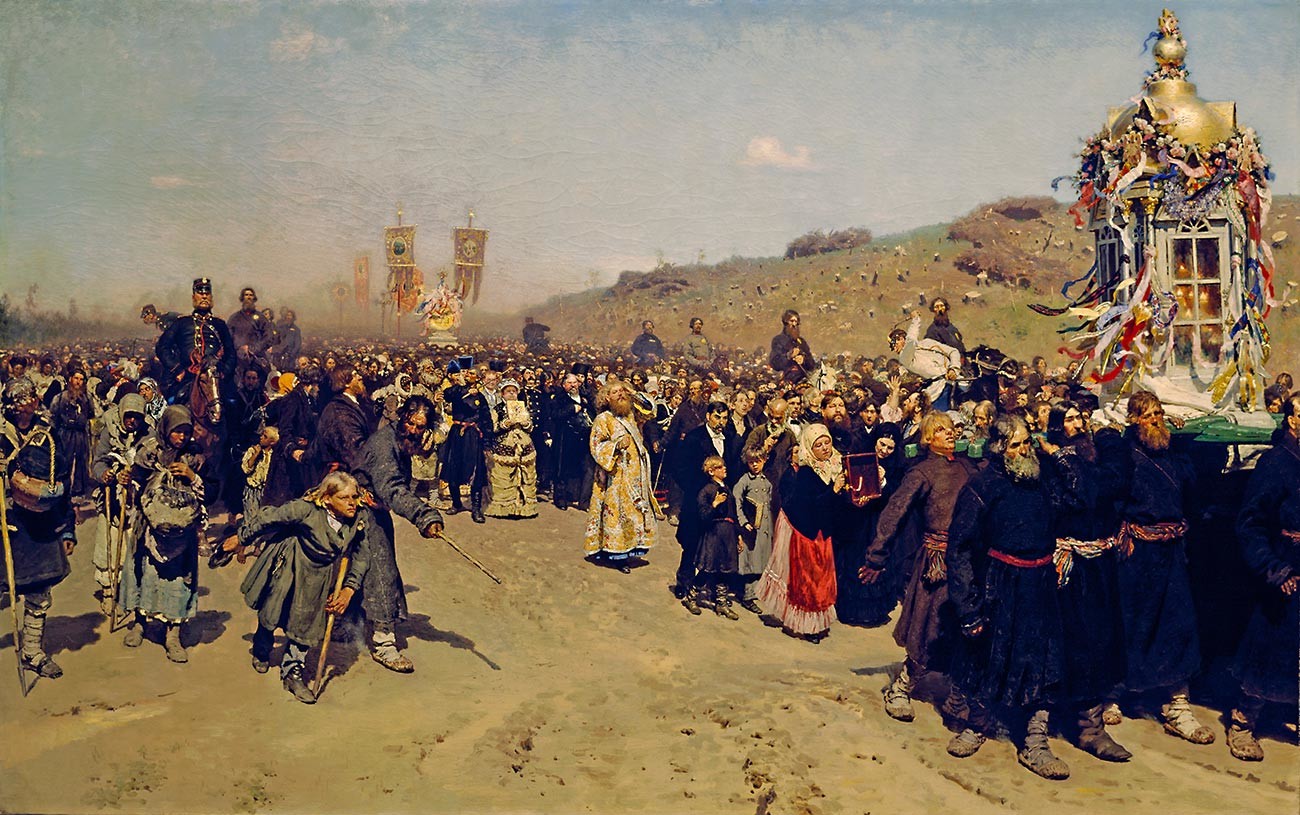 Ilja Repin. Processione religiosa nella provincia di Kursk