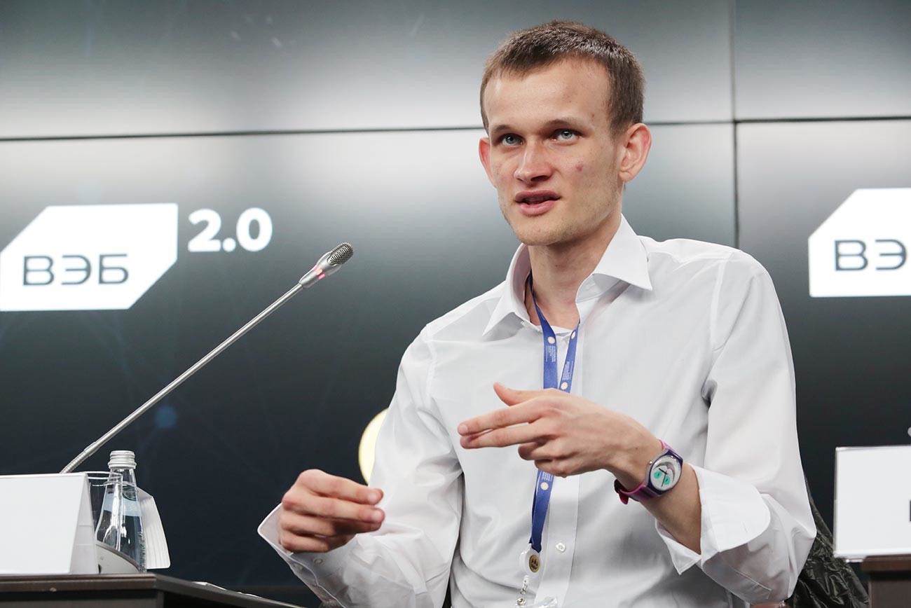 Ethereum founder Vitalik Buterin during the panel session 