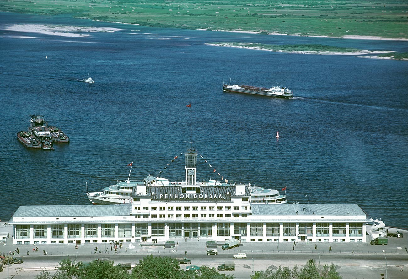 Estación fluvial en 1974.

