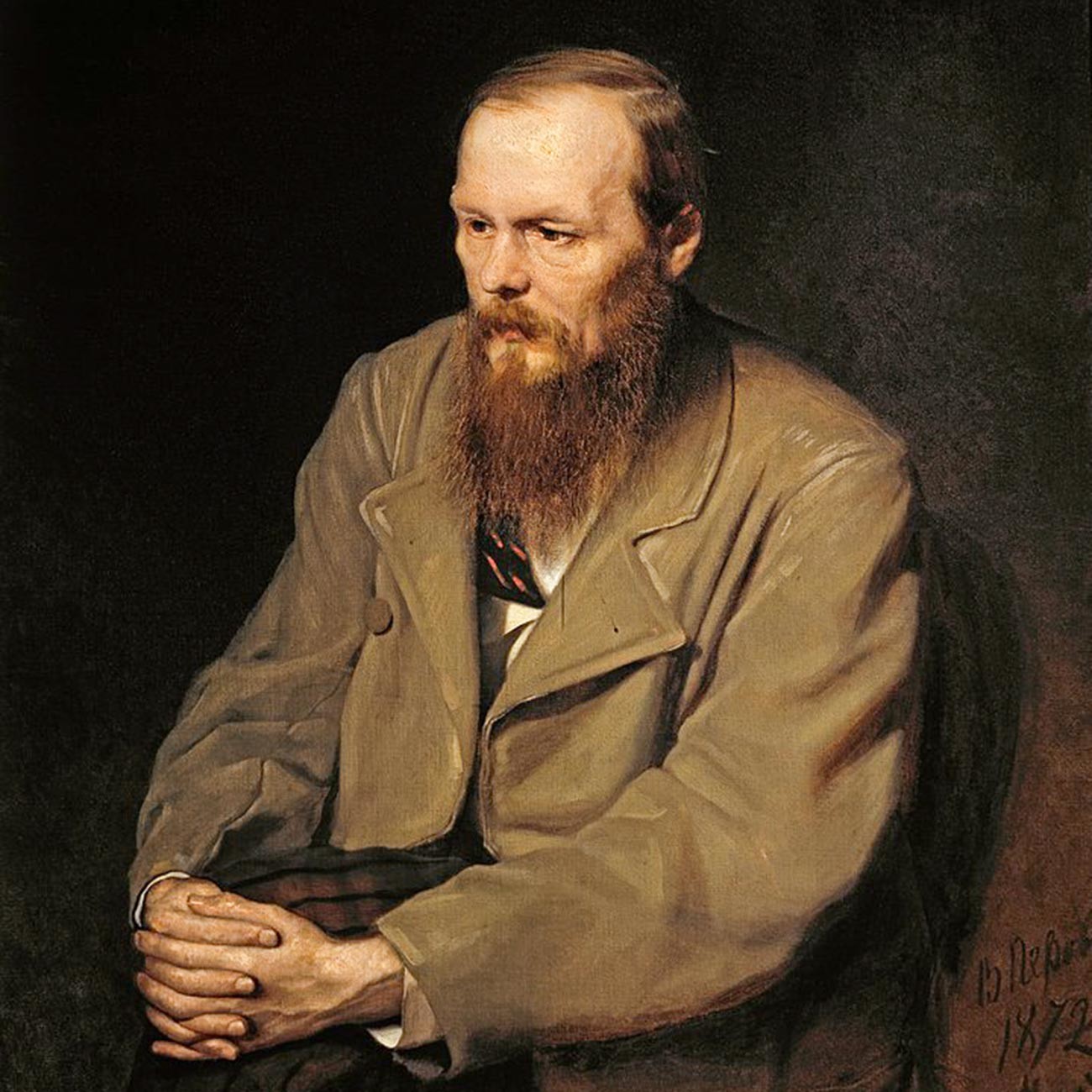 A portrait of Fyodor Dostoyevsky.