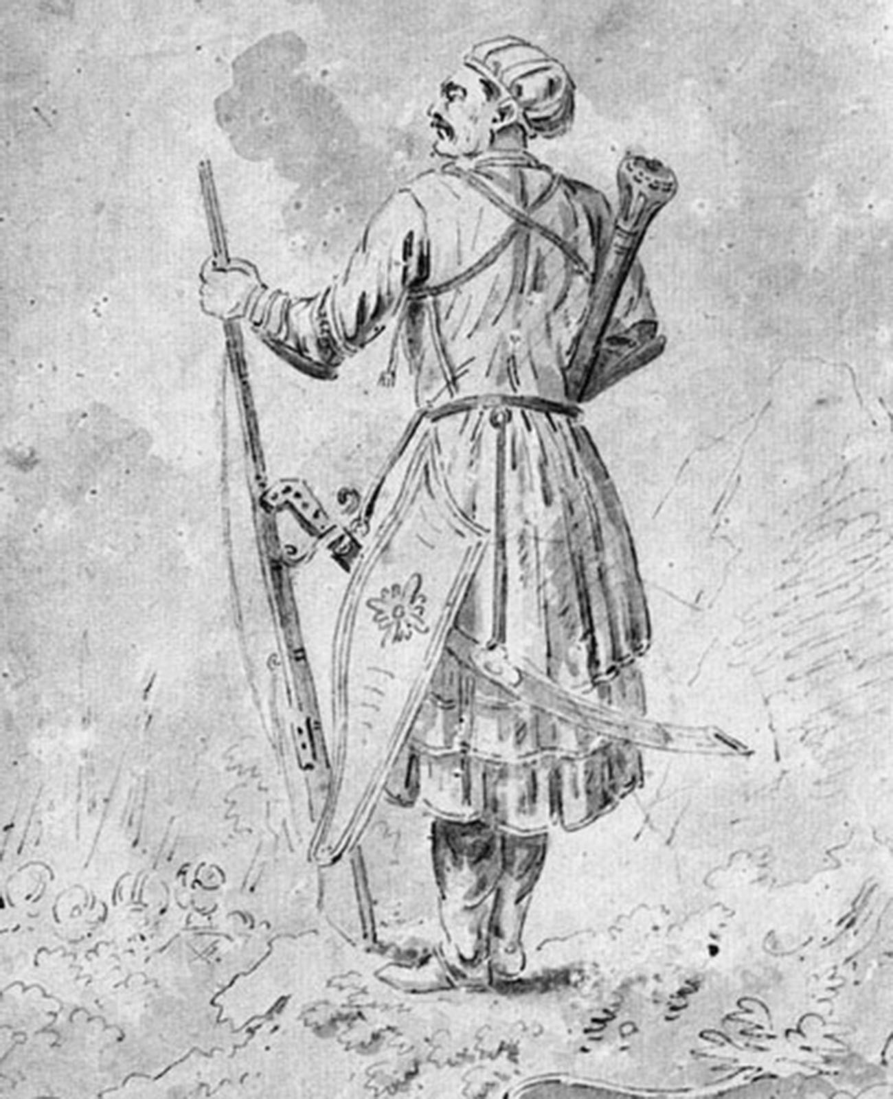Портрет князя Александра Бековича-Черкасского. 1710-е годы.