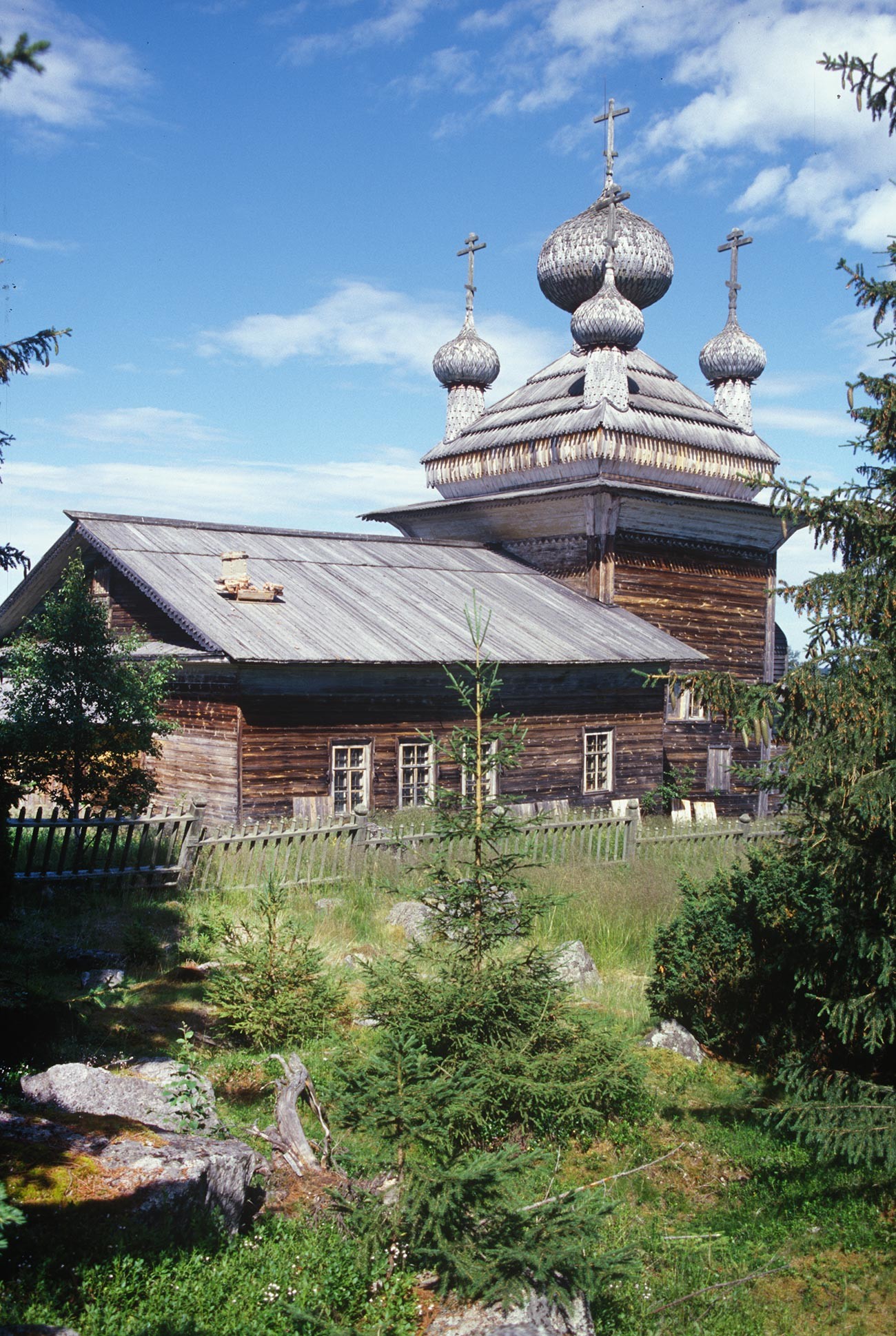 Virma. Church of Sts. Peter & Paul, southwest view. July 7, 2000