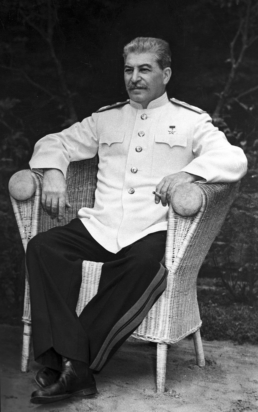 Josef Stalin selama Konferensi Potsdam.