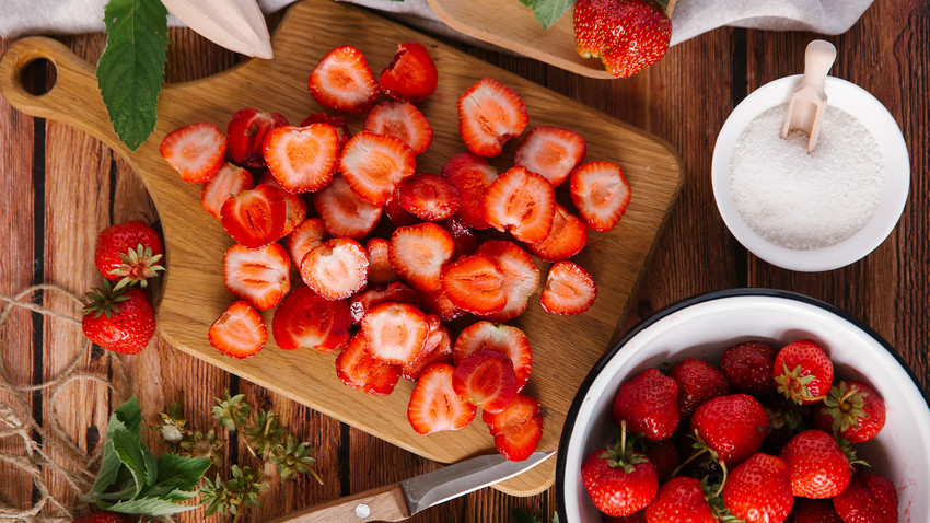 In the summer, strawberries can be found everywhere, from desserts to soups! 