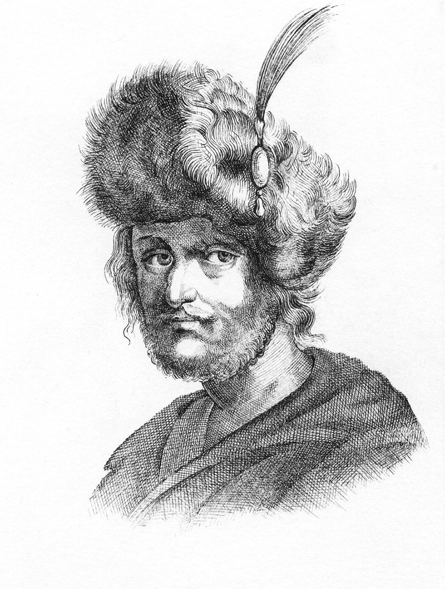 Dmitry II palsu (satu-satunya ilustrasi yang diduga menggambarkan sosok sang tsar palsu)