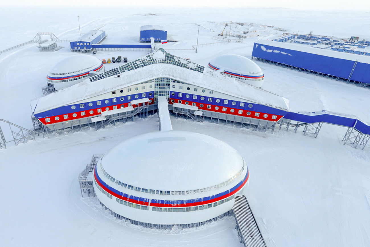 La base Trébol del Ártico en la isla Tierra de Alexandra. 