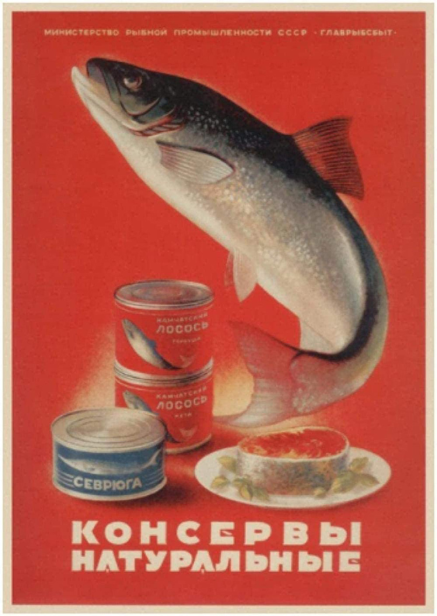 Salmon, Sevruga: Natural canned foods