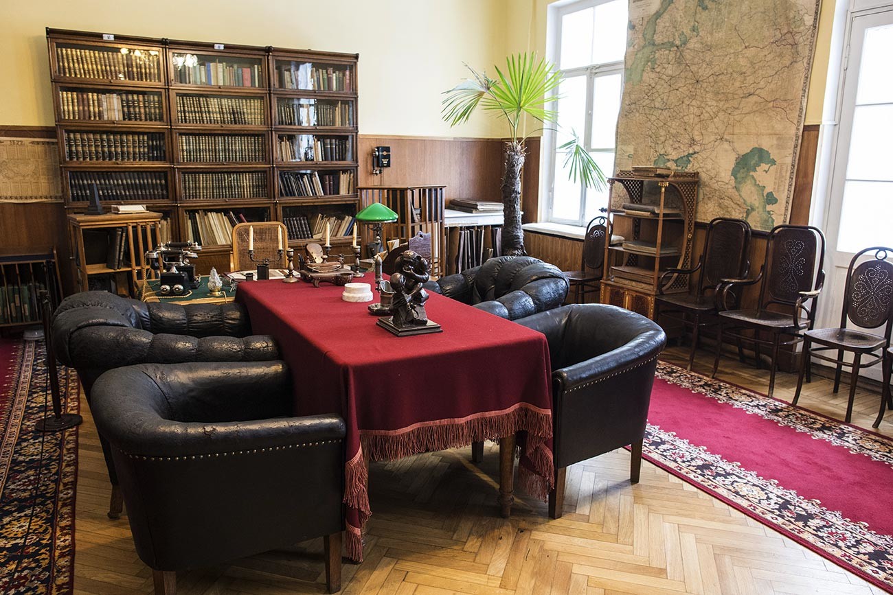 Estudio de Lenin en el Museo Gabinete y Apartamento de Lenin en el Kremlin. 