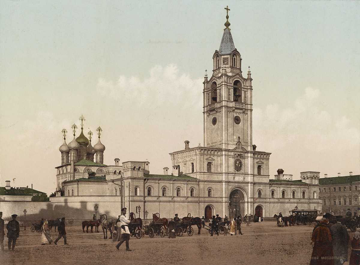Mokva. Samostan Strastnoj, razglednica iz poznih 1890-ih. l. 1896. 