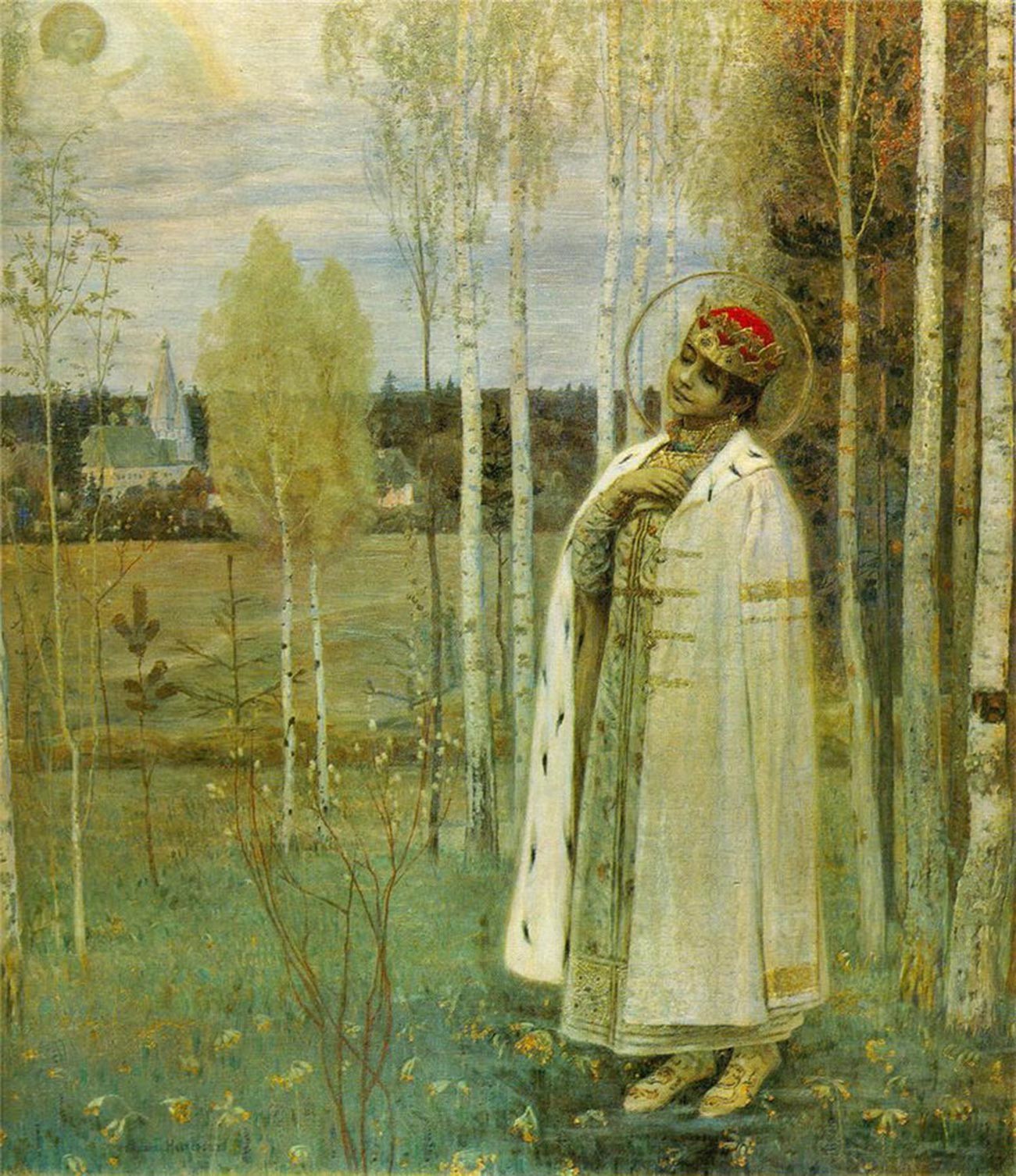 'Tsarevich Dmitry', oleh Mikhail Nesterov.