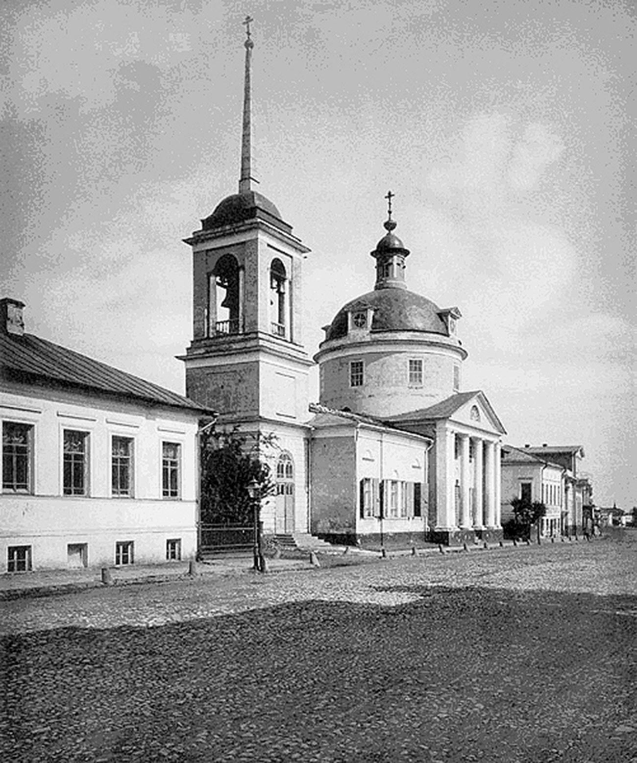 Главный фасад церкви Бориса и Глеба на Поварской, 1882