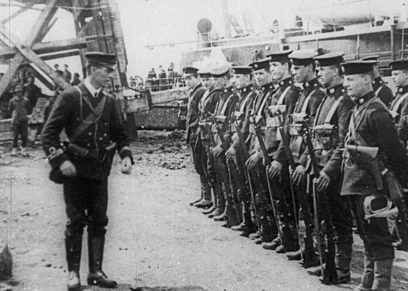 Guerre civile et intervention étrangère en Russie (1918-1921). Envahisseurs français à Odessa en mars 1919