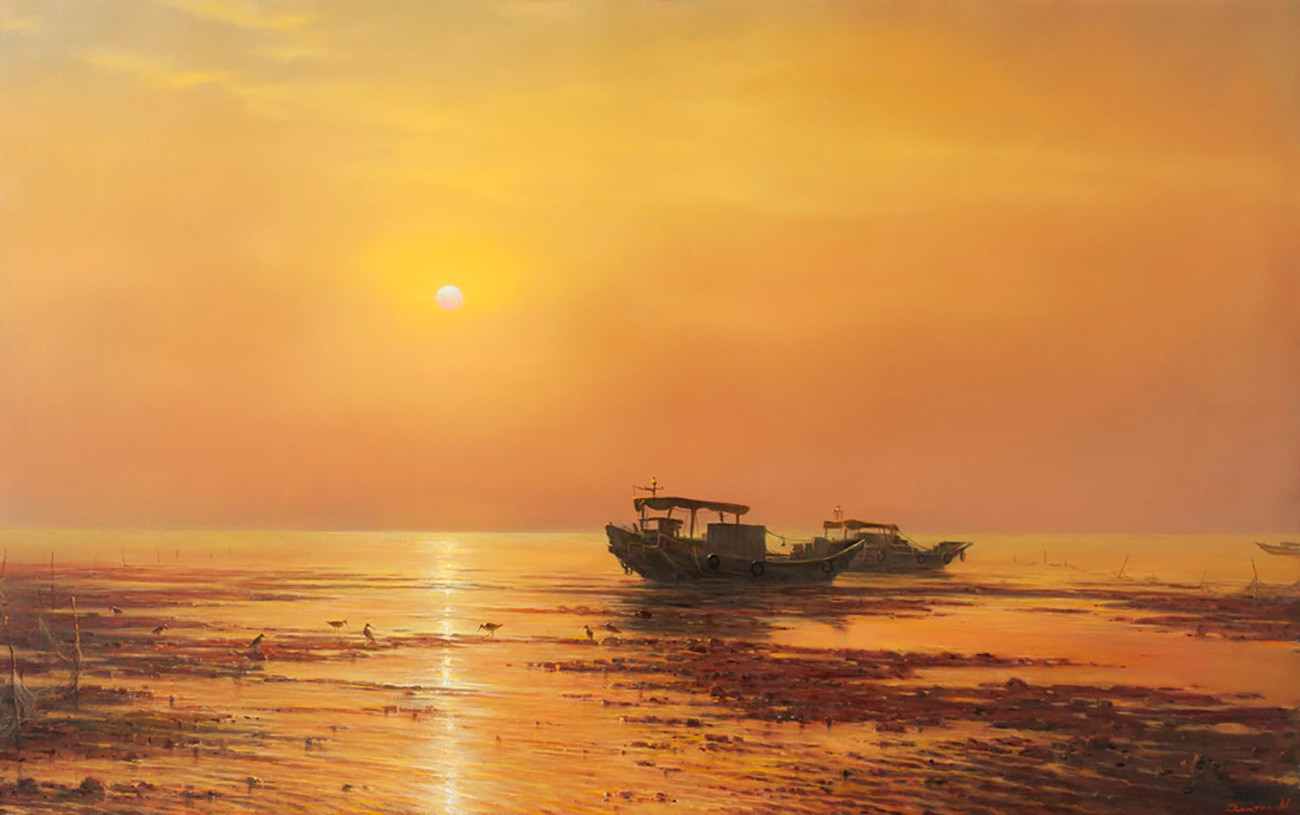 Gueorgui Dmitriev. Levé de soleil sur le sud de la mer de Chine (2015)

