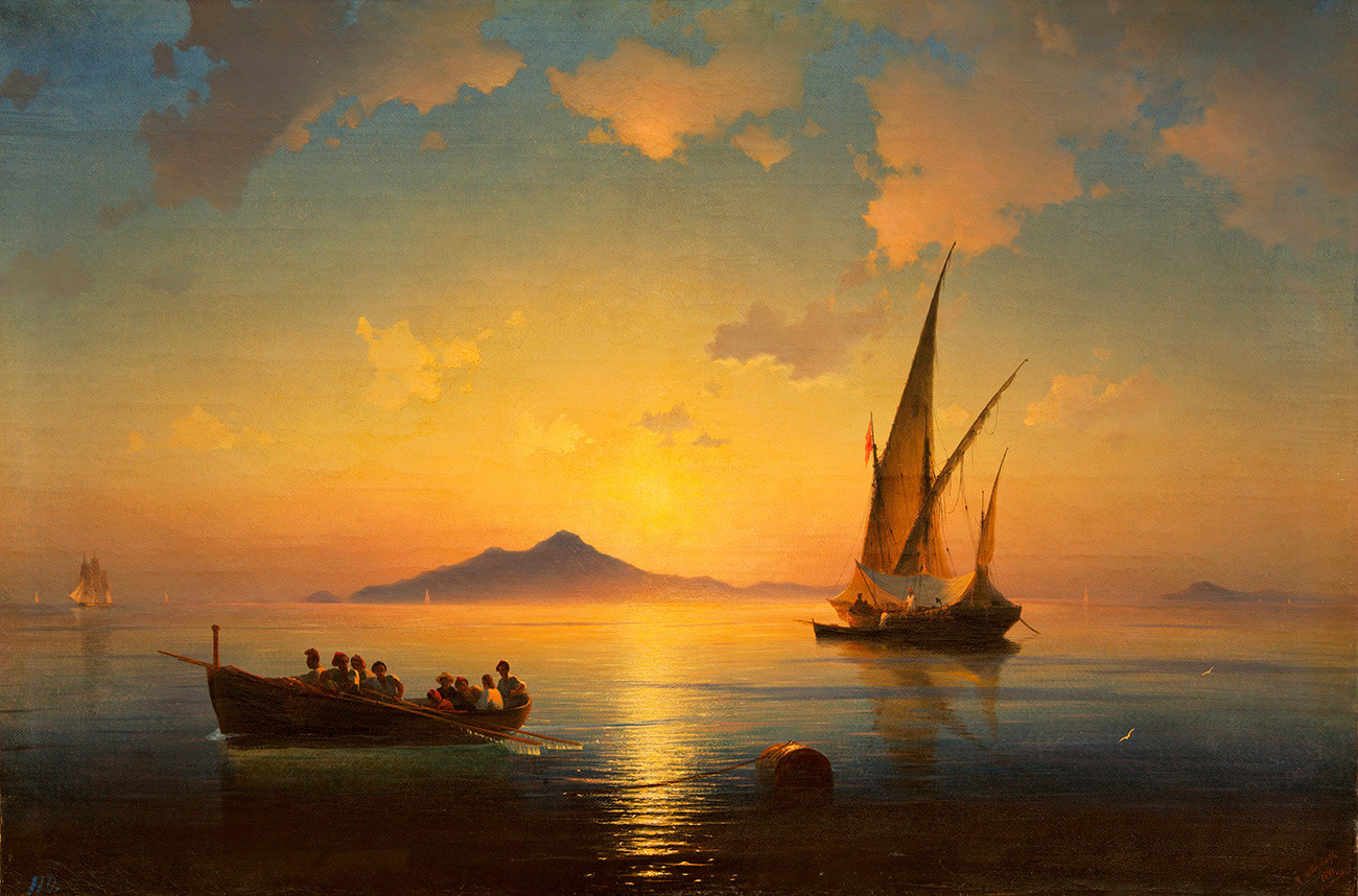 Ivan Aïvazovski. La Baie de Naples (1841)

