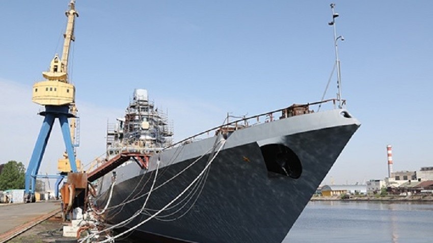 Фрегата „Адмирал Головко“ на бродоградилишту „Северная верфь“.