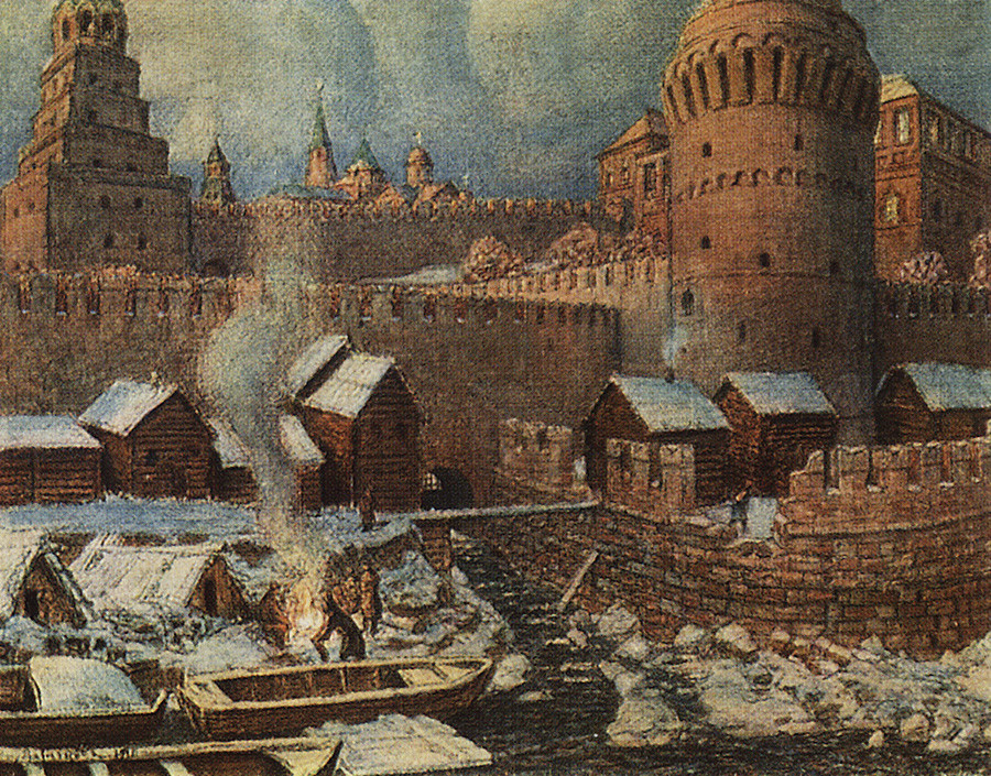 The outfall of Neglinnaya in the 17th century.
