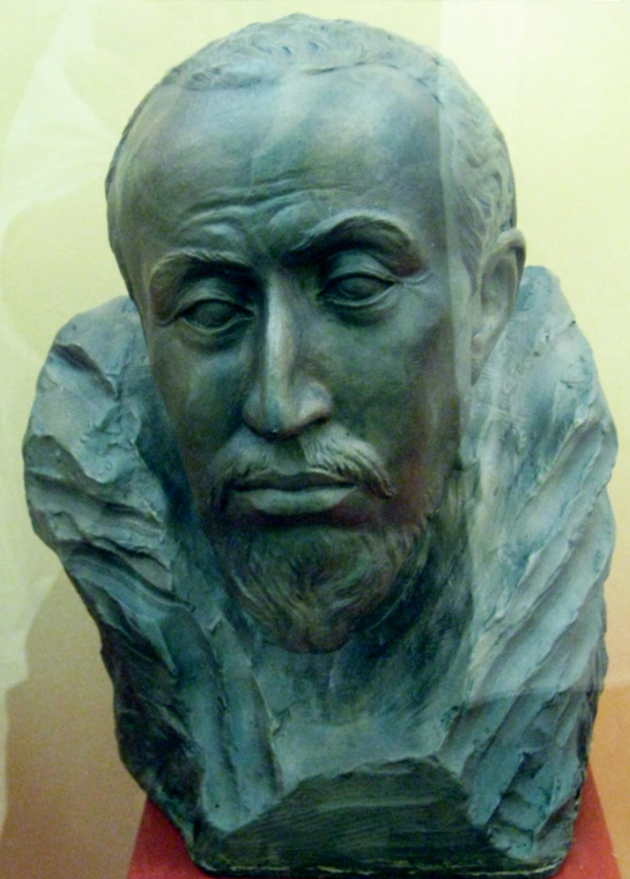 Rekonstruksi forensik wajah Tsar Feodor Ioannovich. Dibuat oleh M. Gerasimov, 1963.