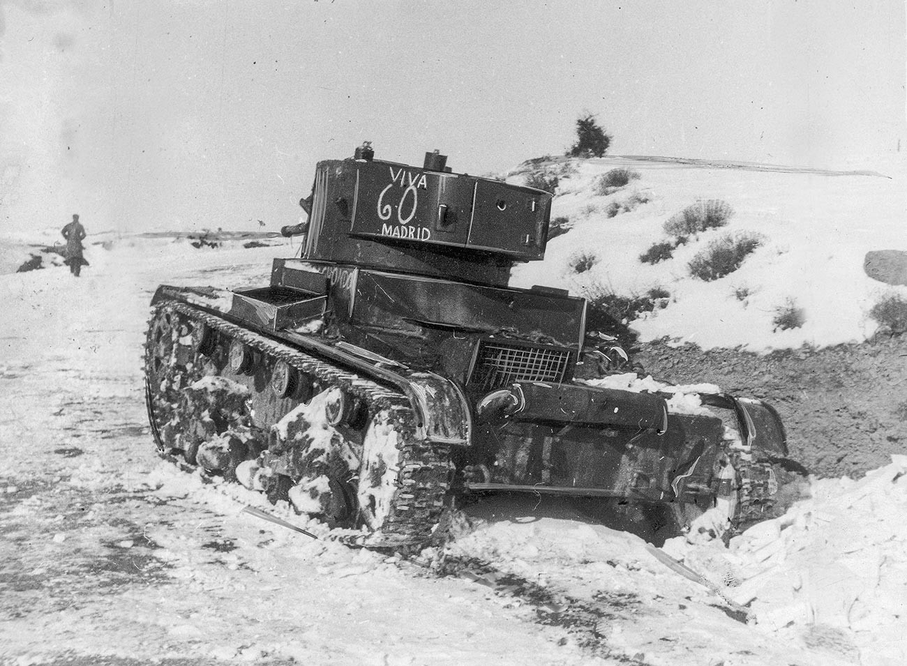 Char T-26 durant la bataille de Teruel