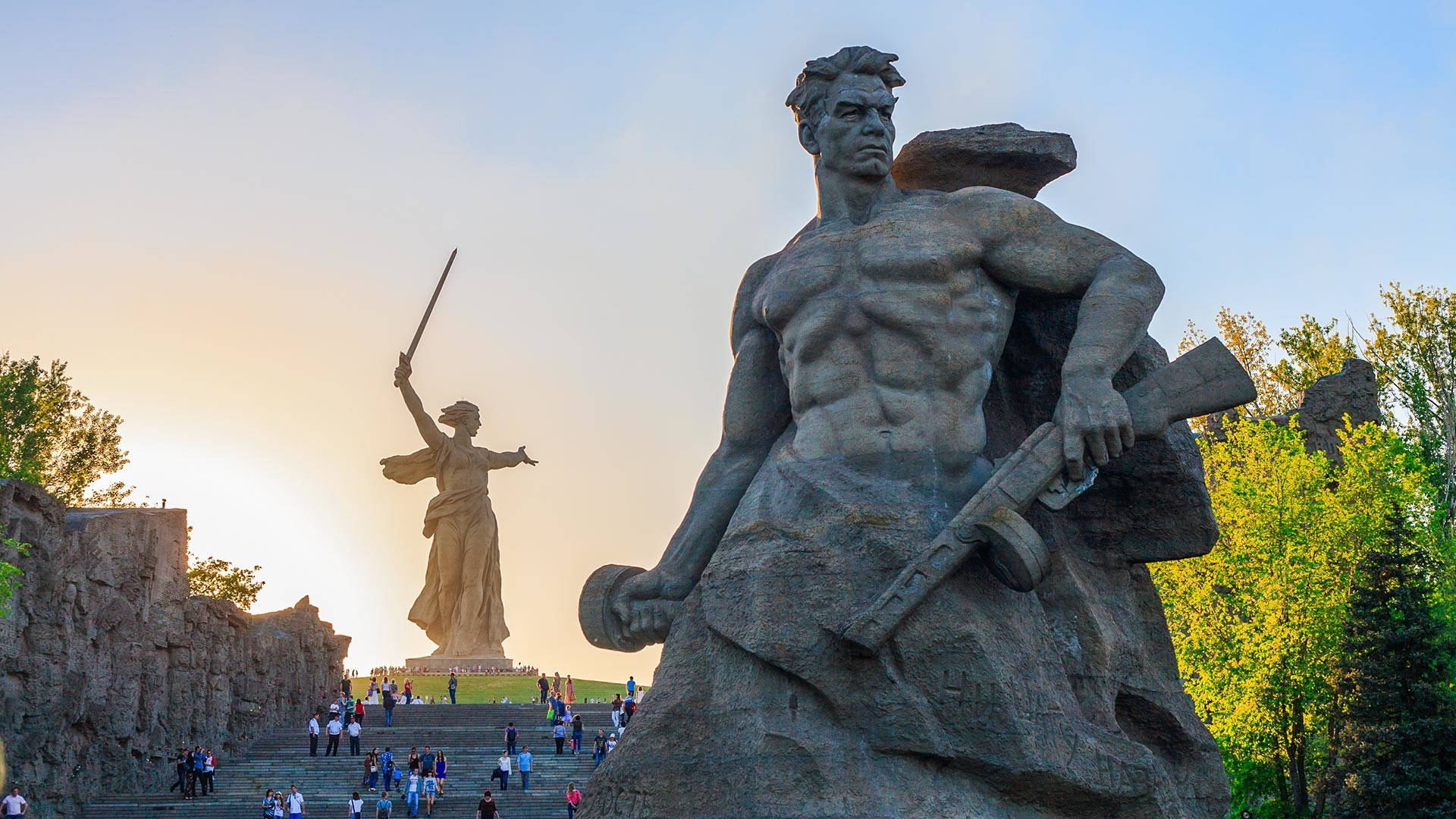 Kompleks Monumen Pahlawan Pertempuran Stalingrad di Volgograd.