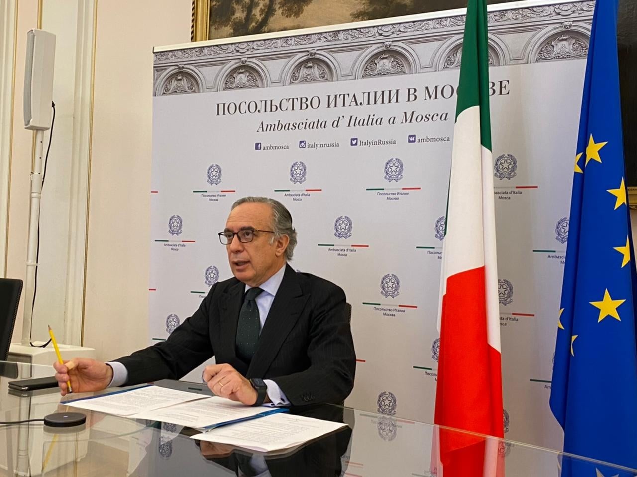 L'ambasciatore italiano in Russia Pasquale Terracciano 