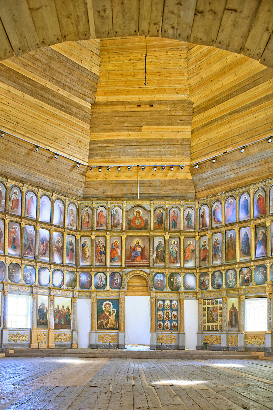 Church of Elijah the Prophet. Interior, view east toward icon screen. June 1, 2014