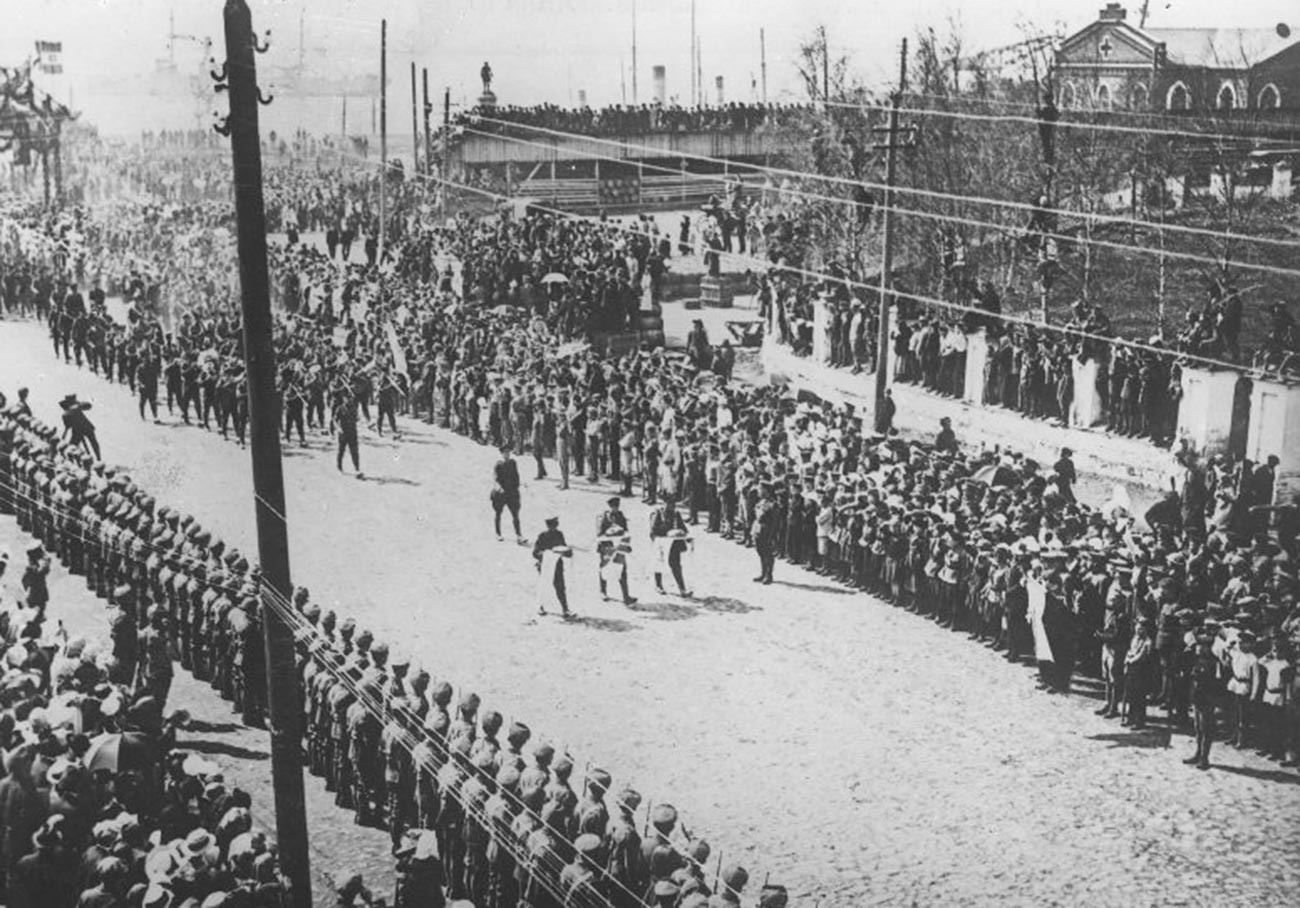 British troops in Arjangelsk.