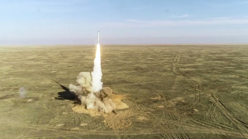Лансирање крстареће ракете током стратешке командно-штабне војне вежбе „Гром-2019“.