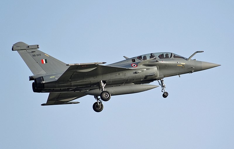 Rafale biplaza de la Fuerza Aérea de la India