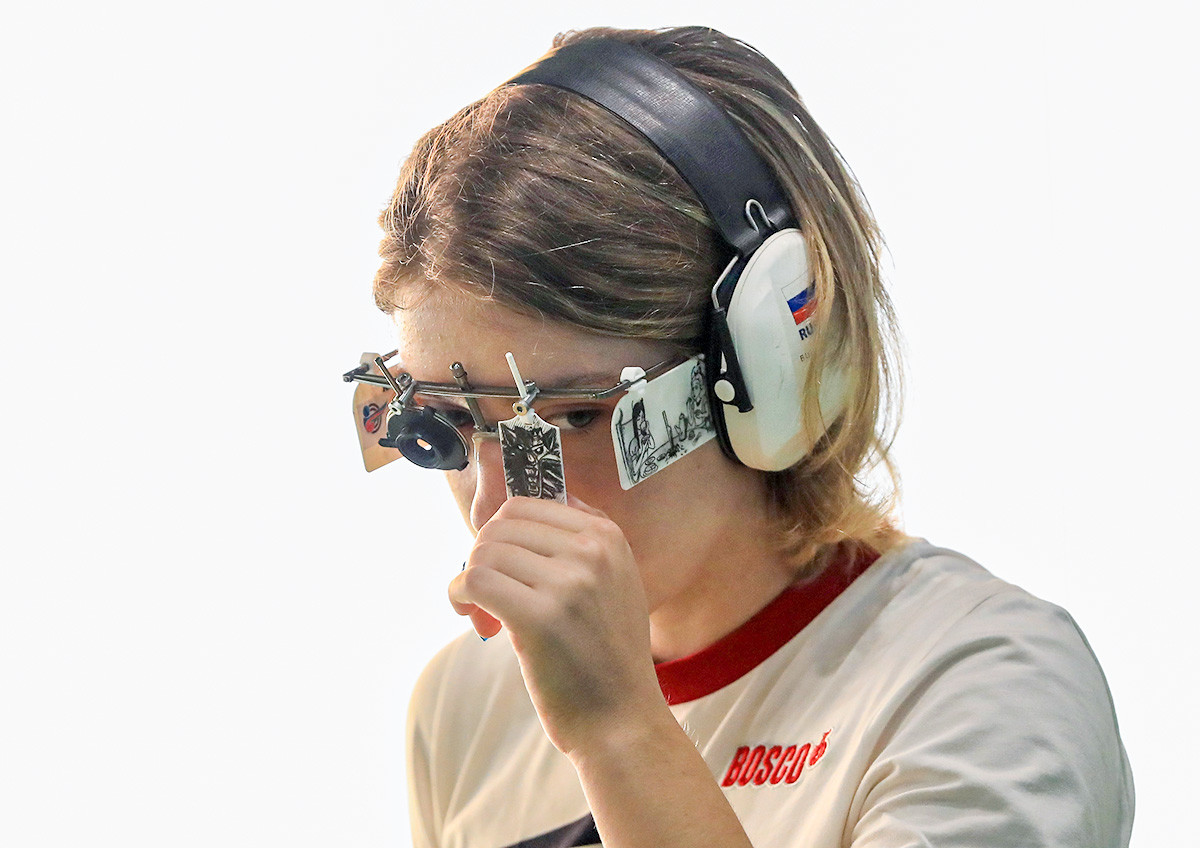 Виталина Бацарашкина из Русије такмичи се у категорији за жене ваздушни пиштољ на 25 метара  у стрељаштву четвртог дана Олимпијских игара 2016. у Рио де Жанеиру, 9. август 2016. Бразил.