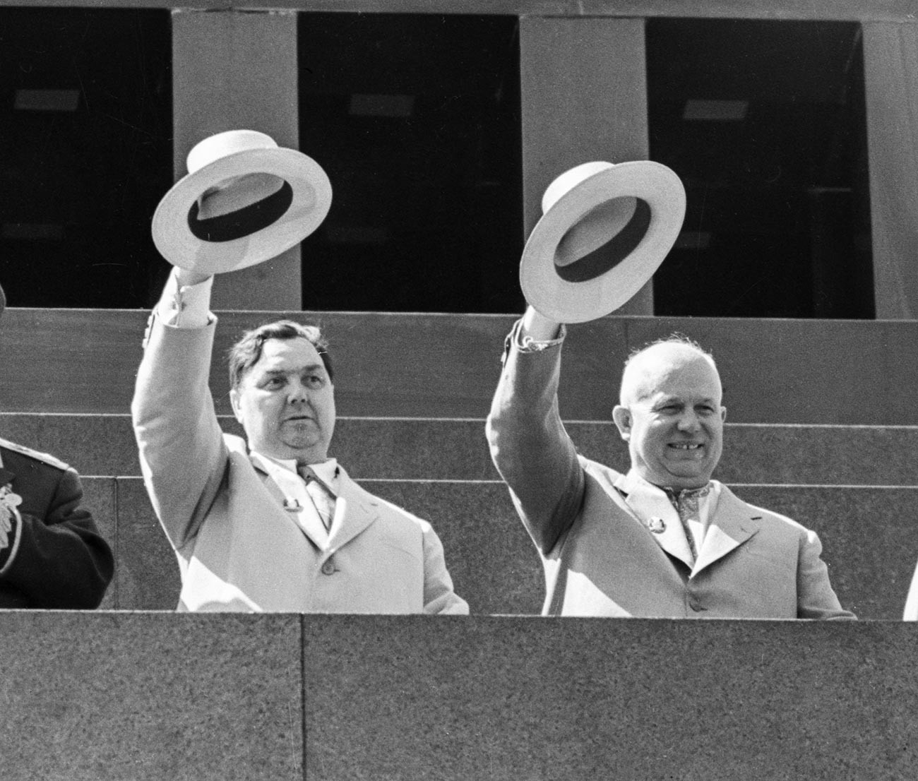 Georgy Malenkov and Nikita Khrushchev.