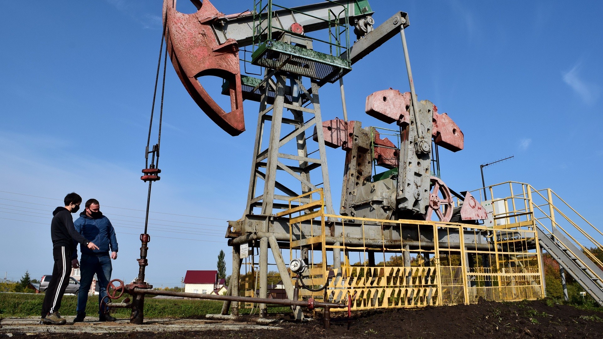 Site de forage pétrolier en République du Bachkortostan, Russie