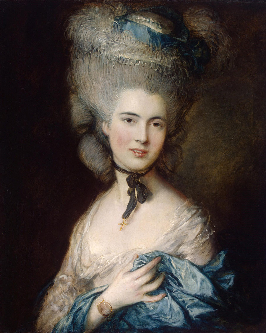 Thomas Gainsborough. Portrait of a Lady in Blue